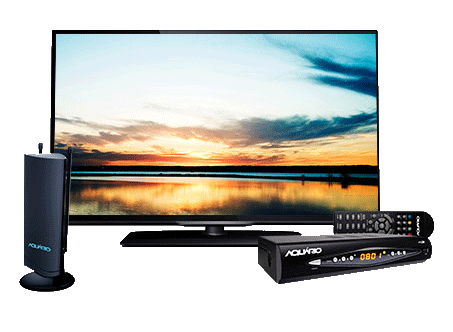 Antena de TV Interna 4 em 1 VHF UHF FM e HDTV Digital - DTV-4500 Aquário Antena de TV Interna 4 em 1 VHF UHF FM e HDTV Digital - DTV-4500 Aquário