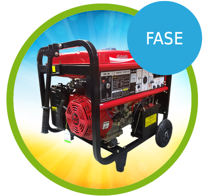 Gerador de Energia a Gasolina 8,125 kva partida elétrica Monofásico 110/220v - NG8000E - Fase Gerador de Energia a Gasolina 8,125 kva partida elétrica Monofásico 110/220v - NG8000E - Fase