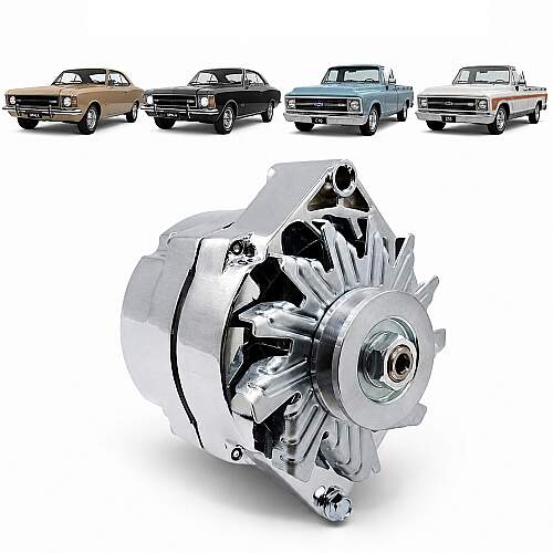 Alternador Opala 4cc 6cc C10 Extra Forte 105A 94645069