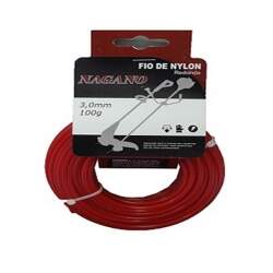 Bobina de fio de nylon quadrado 2,5 mm 100 gramas - para roçadeira