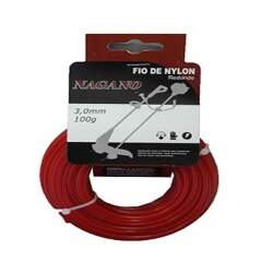 Bobina de fio de nylon quadrado 3,0 mm 100 gramas - para roçadeira