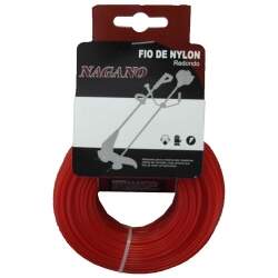 Bobina de fio de nylon redondo 2,0 mm 100 gramas - para roçadeira