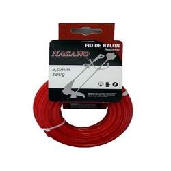 Bobina de fio de nylon redondo 3,0 mm 100 gramas - para roçadeira