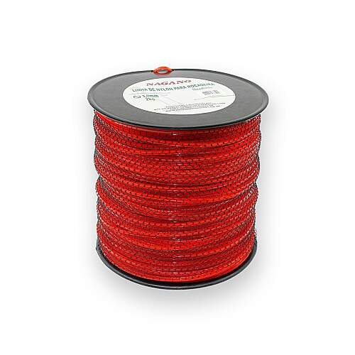 Bobina de Fio de Nylon Quadrado 220m 3,0 mm 2kg para Roçadeira