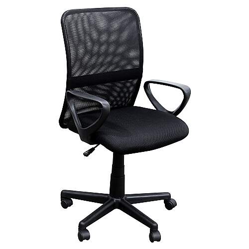 Cadeira Executiva Tela Mesh Base Giratória Preto