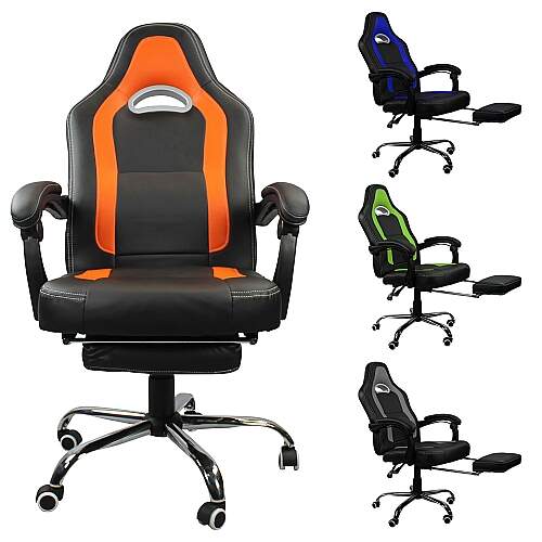 Cadeira Gamer com Encosto para pernas Reclinável Mars - TCGM