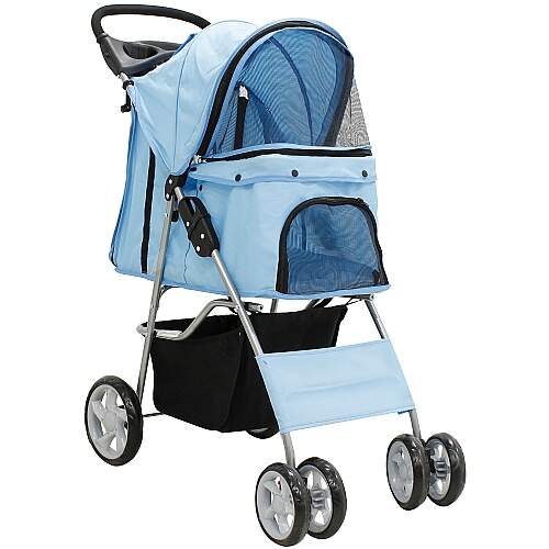 Carrinho de Passeio Pet com Porta Copo para Cães e Gatos