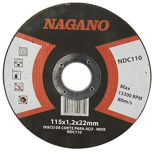 Disco de Corte para Aço - Inox - 110x1,2x22mm - NDC110