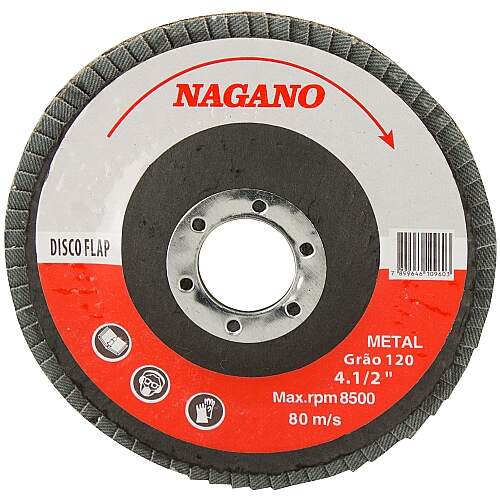 Disco de Lixa Flap 4.1/2" - Grão 120 - NDF120