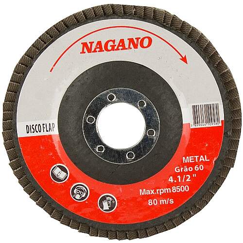 Disco de Lixa Flap 4.1/2" - Grão 60 - NDF60