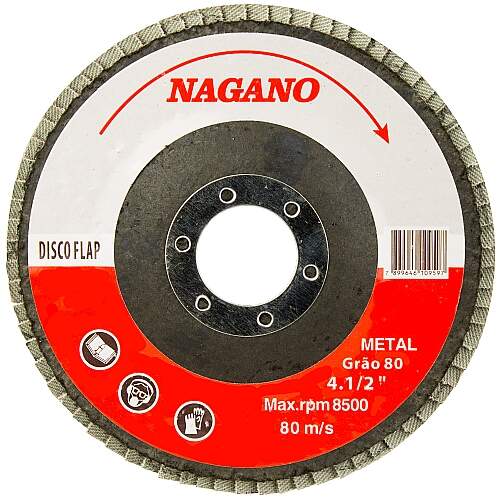 Disco de Lixa Flap Disc 4.1/2 - Grão 80 - NDF80