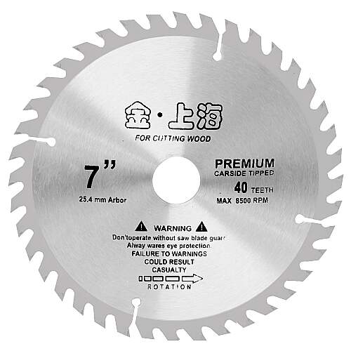 Disco Serra Circular 7 Pol 185mm x 25mm 40T