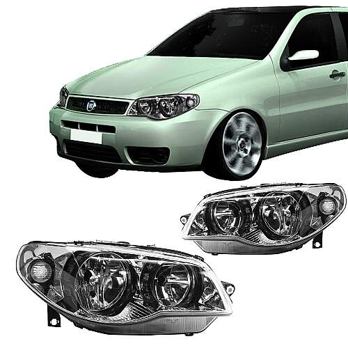 Farol Palio Siena Strada G3 04 a 16 Máscara Negra Foco Duplo - TFPG3