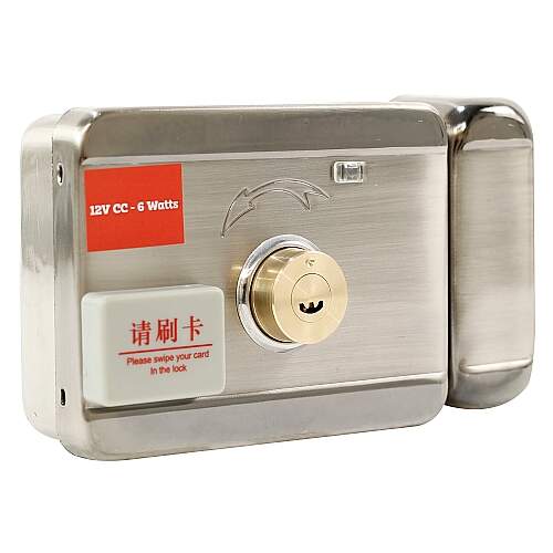Fechadura Bidirecional Inox com Chave Controle Remoto Portas e Portões Social – NFEBRCI