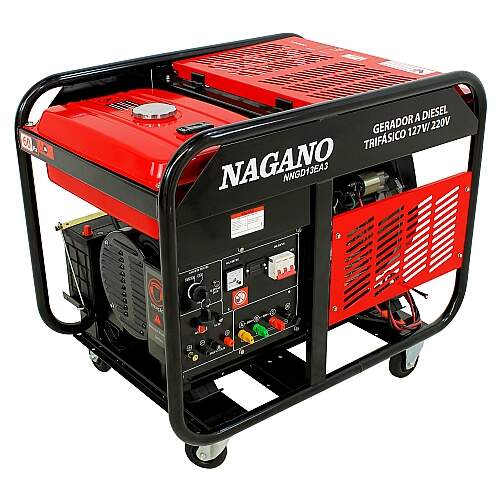 Gerador a Diesel 13.75kva Trifásico 220v Partida Elétrica Refrigerado a Ar - NNGD13EA3