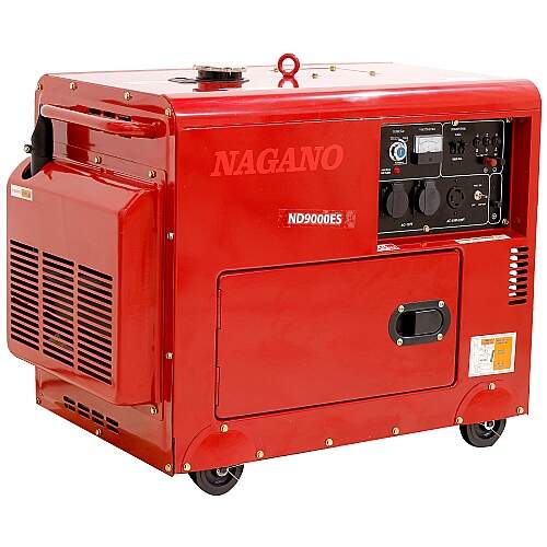 Gerador de Energia a Diesel Silenciado Monofasico 8kva 110-220v Partida Elétrica 60hz - ND9000ES