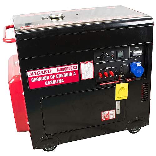 Gerador a Diesel Silenciado Trifásico 7Kva 4t 60hz Partida Elétrica 110/220v Motor 10.2HP 192 FE