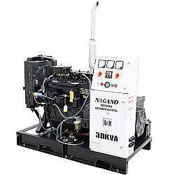 Gerador de Energia a Diesel 30 kVA de Potência, Trifásico, 4 Cilindros - Partida Elétrica Aberto - ND30000EA3