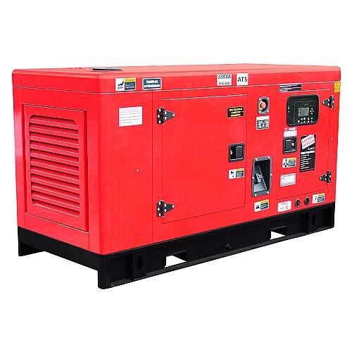 Gerador de Energia a Diesel 33kva Trifásico 380v Silenciado com QTA