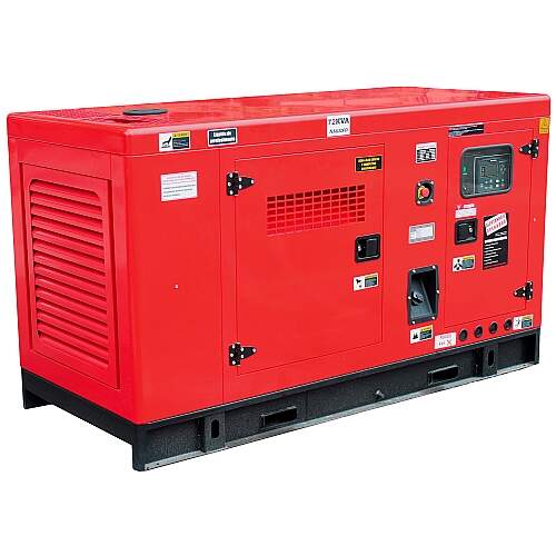 Gerador de Energia a Diesel 72kva Trifásico 220v Silenciado - Sem QTA