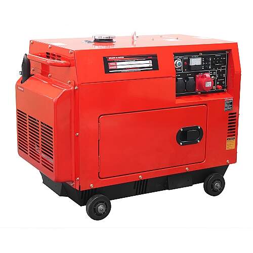 Gerador de Energia a Diesel 7kva Trifásico 110v/220v Partida Elétrica Silenciado