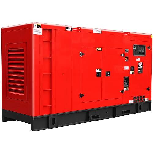 Gerador de Energia a Diesel Trifásico 300kva 110-220v Silenciado Partida Elétrica com QTA