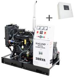 Gerador de Energia a Diesel Trifásico 30 kVA partida elétrica Aberto com QTA Nagano incluso - ND30000E3QTA