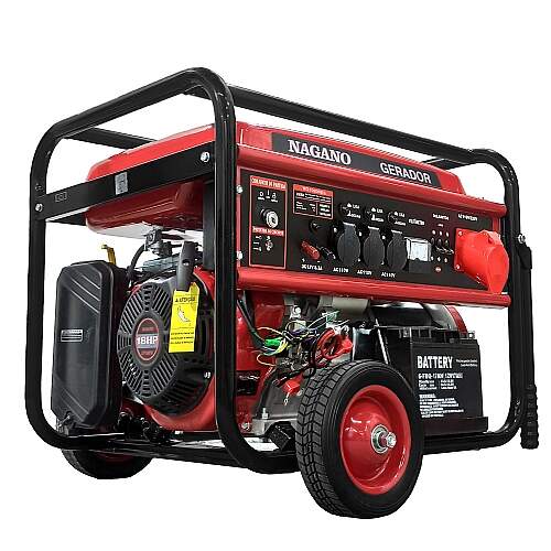 Gerador de Energia a Gasolina 10kva Trifásico 110/220v Partida Elétrica
