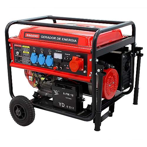 Gerador de Energia a Gasolina 10kva Trifásico 110v/220v Partida Elétrica