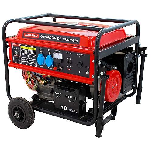 Gerador de Energia a Gasolina 10kva Monofásico 110v/220v Partida Elétrica