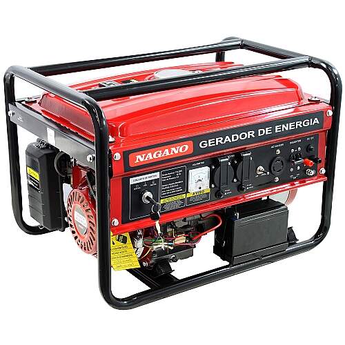 Gerador de Energia a Gasolina 3,6kva Monofásico 110v/220v Partida Elétrica 4 Tempos