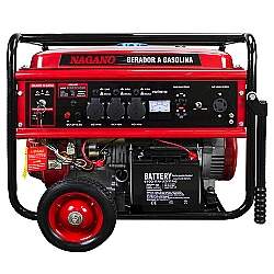 Gerador de Energia a Gasolina, 8 KVA, Monofásico Partida Elétrica - NG8100E