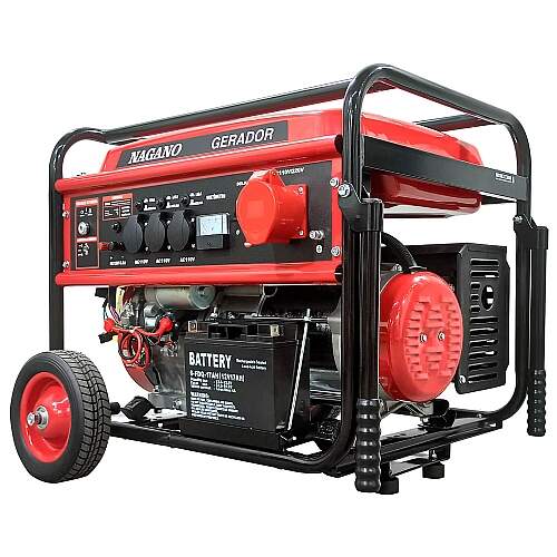Gerador de Energia a Gasolina 8,2 kVA 110V/220V Trifásico Partida Elétrica