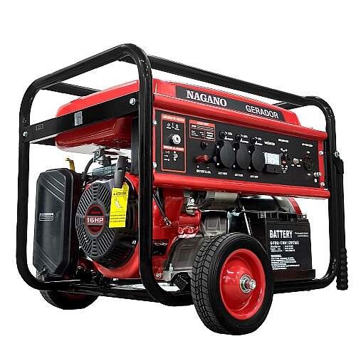 Gerador de Energia 9kva a Gasolina Monofásico 110v/220v Partida Elétrica