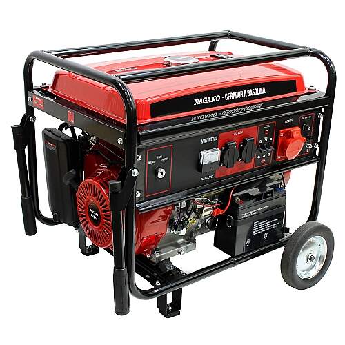 Gerador de Energia a Gasolina Trifásico 8kva 220-380v Partida Elétrica