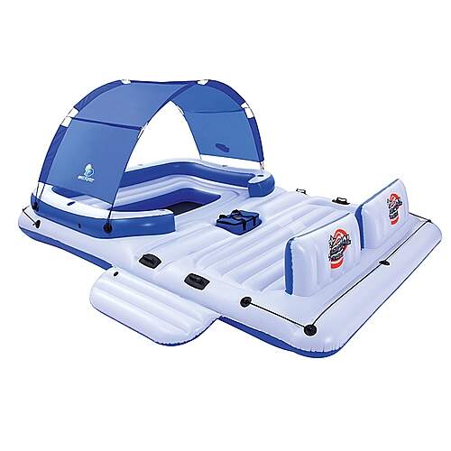 Ilha Flutuante Inflável Tropical Breeze 6 Pessoas 3.89m x 2.74m Coolerz - 43105