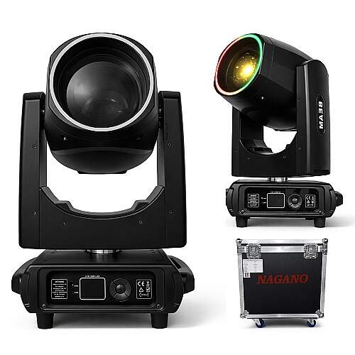 Moving Beam 2 Unidades 300w 9r Borda Led 13 Gobos 14 cores com Case