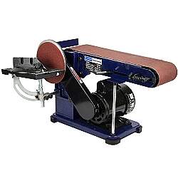 Lixadeira de Bancada, Cinta 4"x36", Disco 6", 375 W