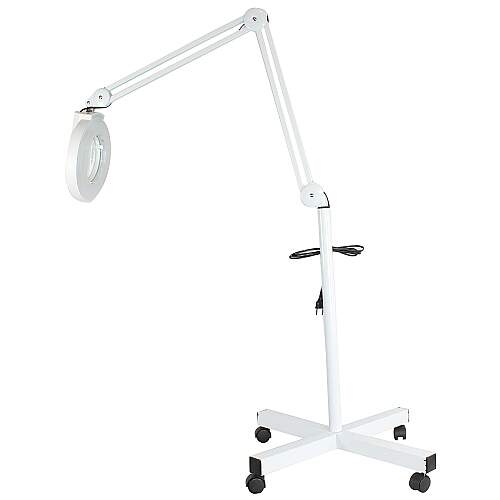Lupa Luminária Led Tripé Branca Aumento 5x - 220v