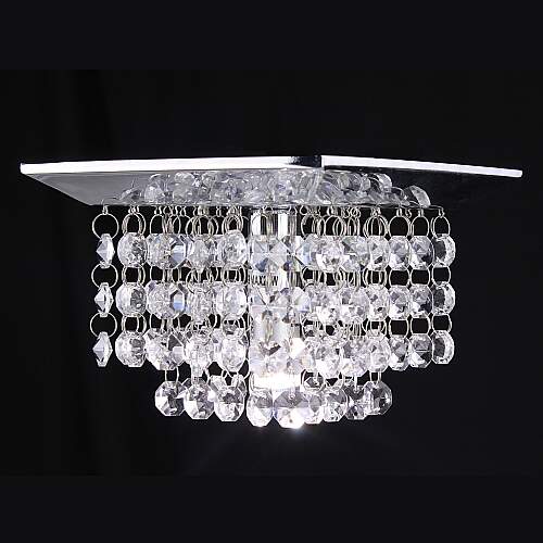 Lustre de Cristal embutido K9 Lótus Legítimo - 15x15cm Base - G9*1 - 60hz - Bivolt