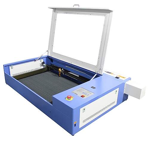 Máquina CNC Router Laser Corte e Gravação 60x40cm 50w Mesa Fixa Sensor Fluxo de Água