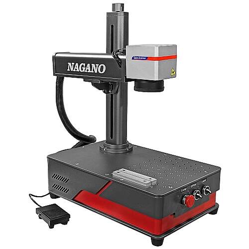 Máquina de Gravação Laser Metais Fiber Mini 20w Portátil
