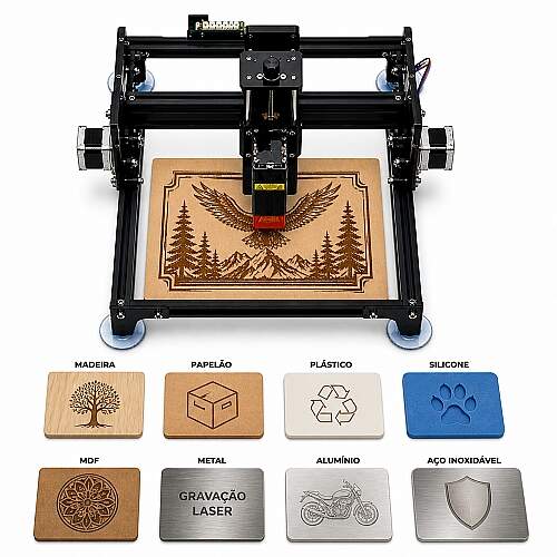 Maquina Gravadora Laser CNC 10w 40cmx40cm Bivolt