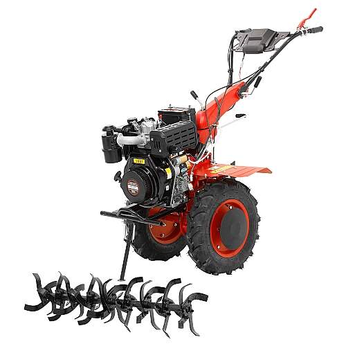 Micro Trator Motocultivador 10hp 406cc Diesel Partida Elétrica com Enxada Rotativa - NMCD10E