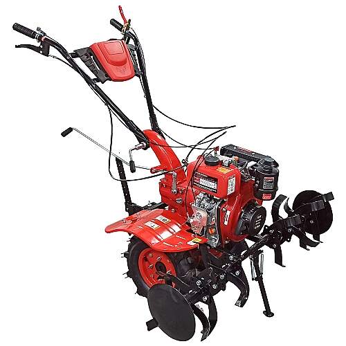 Micro Trator Motocultivador 5hp 247cc Diesel com Enxada Rotativa