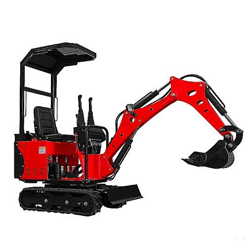 Mini Escavadeira a Diesel 12hp 650kg Cabine Aberta com Cobertura