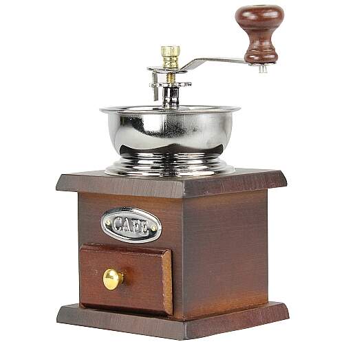 Moedor de Café Manual de Grãos em Madeira até 50g - TMC50R