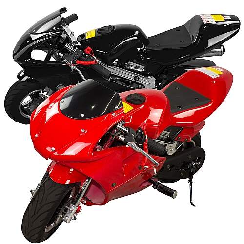 Super Mini Moto Ninja Gasolina 49cc 0 KM Aro 6,5 2T Freio a Disco - TMN4917