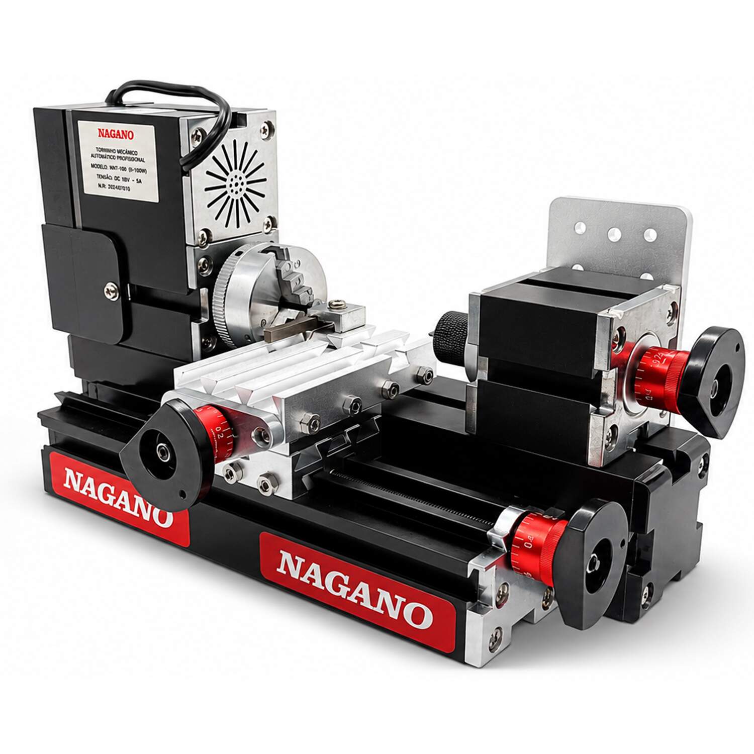 Mini Torno Mecânico Alta Potência 60w 12000 RPM 12 VDC - Nagano | A…