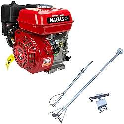 Motor a Gasolina 7 HP Partida Manual - NMG70 e Rabeta Curta Original 1,7m para Motores a Gasolina 5,5/6,5/7,0cv